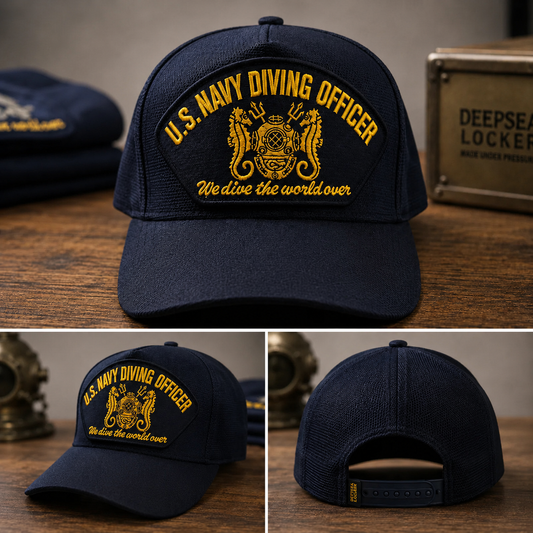 NAVY DEEP SEA™ Diving Officer Athletic Cap / No Scrambled Eggs