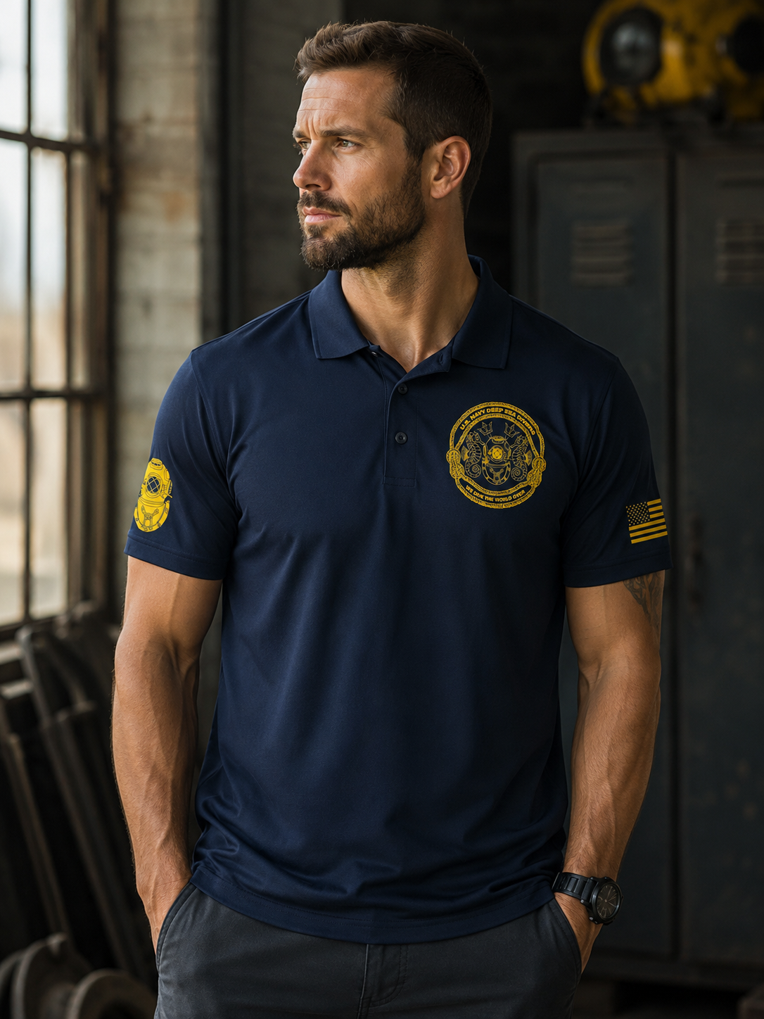 U.S. Navy Deep Sea Divers Polo